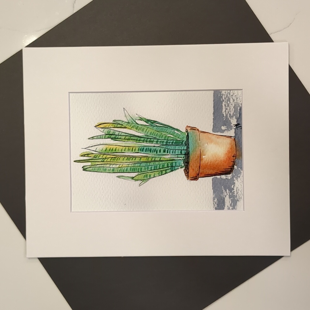 🎨Matted Art Print of Original Watercolour Painting - Picture 3 of 4